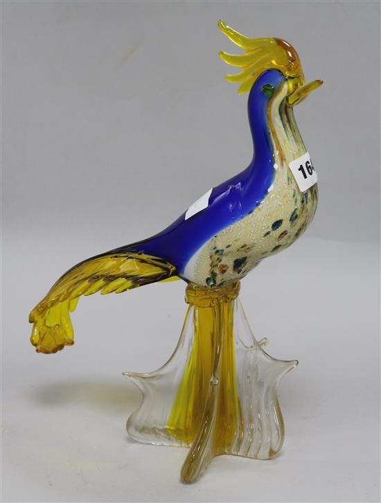 A Murano glass bird